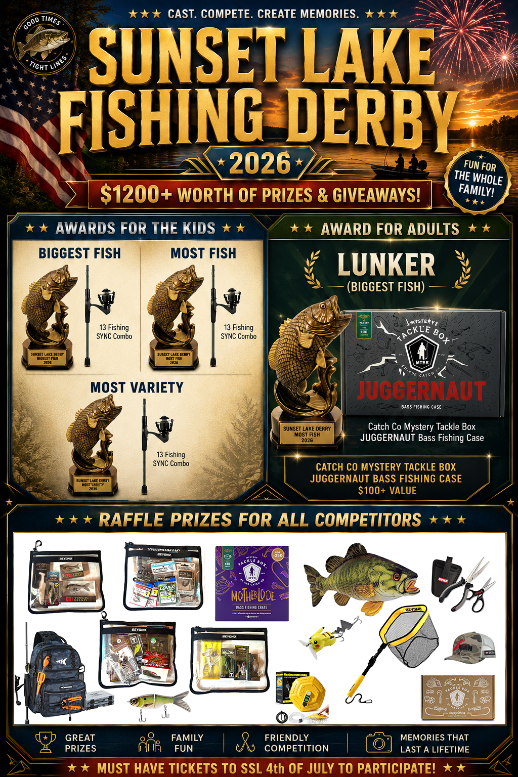 Sunset Lake Fishing Derby 2026